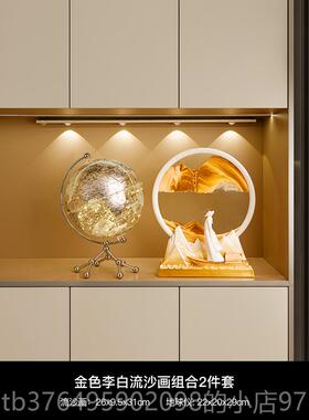 新款文创纪念品创意流沙画件高档摆办公男室漏解压中考毕业沙礼物