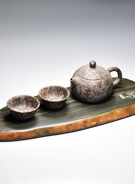 新款高文档老坑精品房四纸墨笔砚号套装喝茶品茶专用天然原石宝金