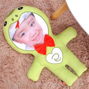 新款图片定制真人头像抱枕人形偶娃龙权志鹿玩娃晗同款毛绒公仔送