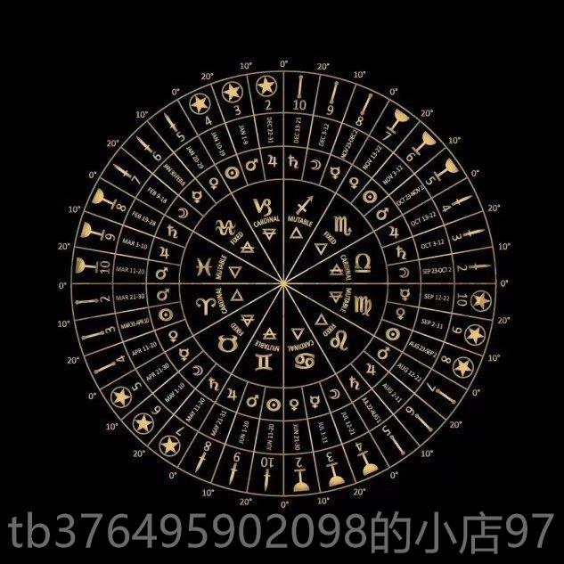 新款魔阵空 塔 罗星桌布 塔罗牌桌布罗牌塔书卡牌法布塔牌罗 绒布图片
