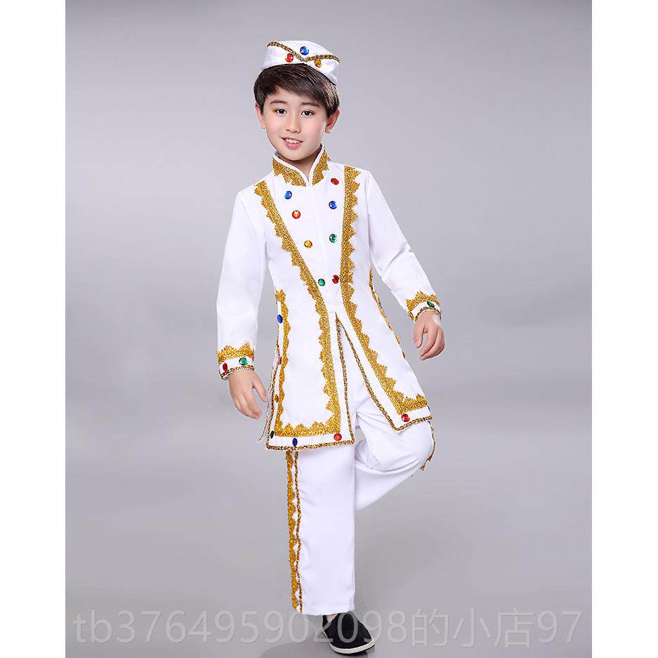 新款回族舞蹈服装少新数民族演出服维小吾尔族疆套装女童新款学生