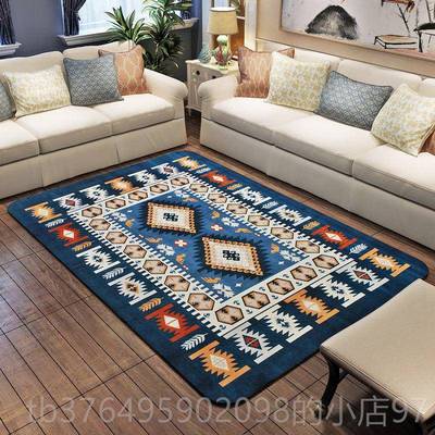 新款瑚绒厅北欧地中海客地毯 茶几沙珊发书房卧室床前飘满铺防滑