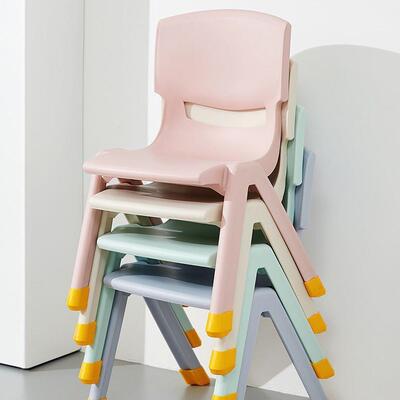 厚防滑背儿童靠椅子塑料凳子家用加小园凳子板凳餐椅幼儿靠背EDL