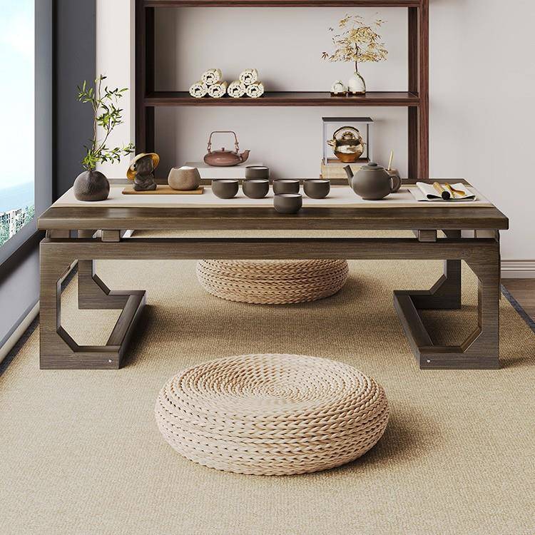 卧PCZ-022地坐地桌中式楠竹实木小几炕桌飘窗桌矮子家茶用榻榻米