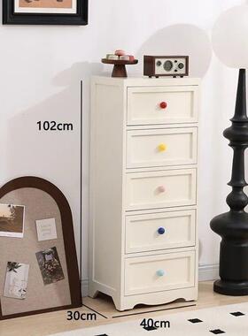 夹缝收纳柜物实木斗柜简约储物柜置架小客厅边角柜窄小柜立柜DYV