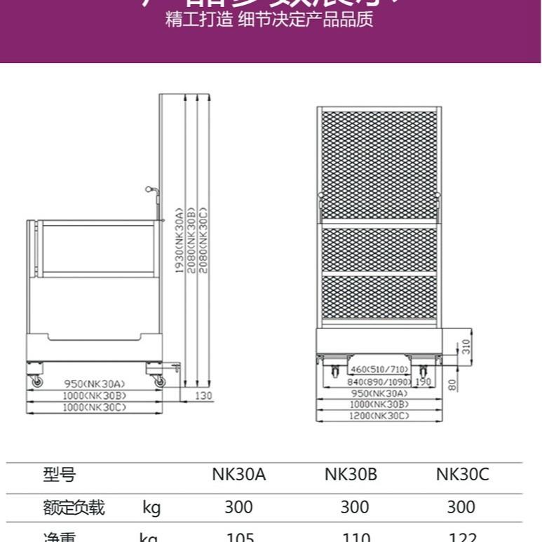 瑞拉特叉车高叠安全笼载人GMD平车可折护栏空作业平台NK3台0