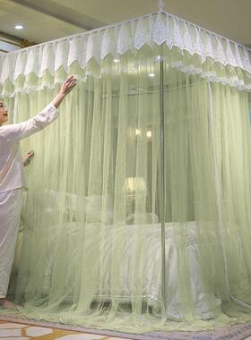 Lb蚊帐18米人床家用卧室加双厚加密1CyN8ynKh..51.2m公主高档文米