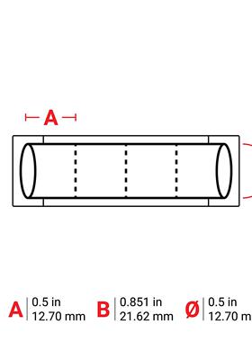 ZXL2HAX-500-2-G-4/12.70x21.6贝2迪BRDYY-热缩套管聚烯烃