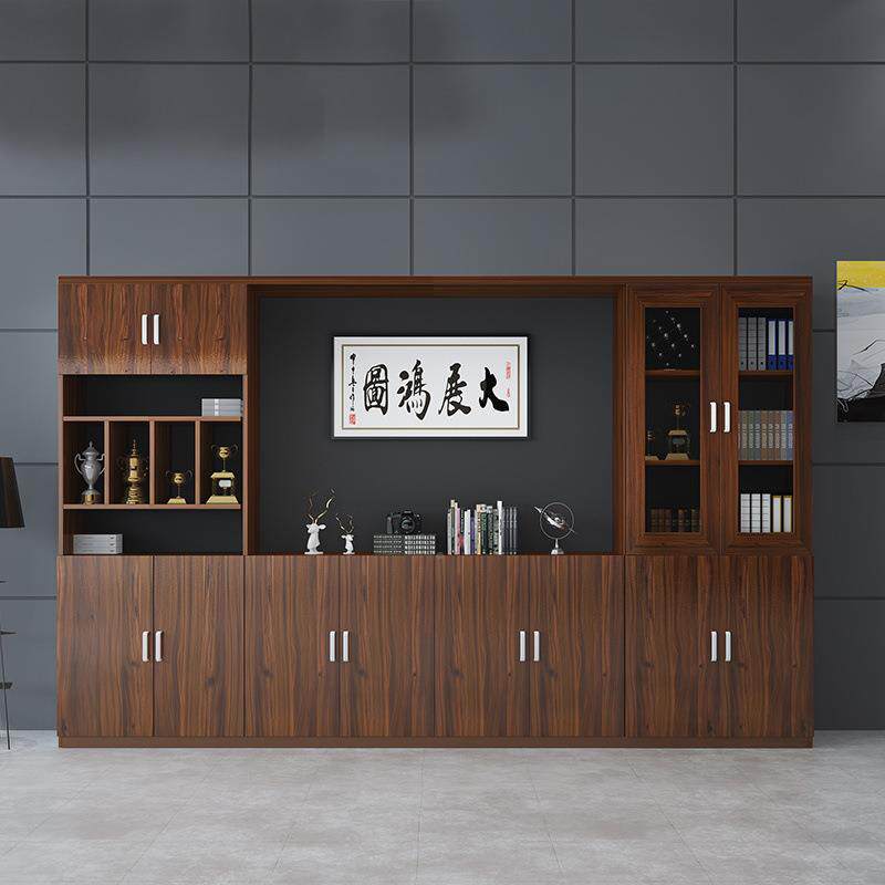 展示柜办背公室文件柜柜资料档案展柜轻奢办公室办公桌储物办公室