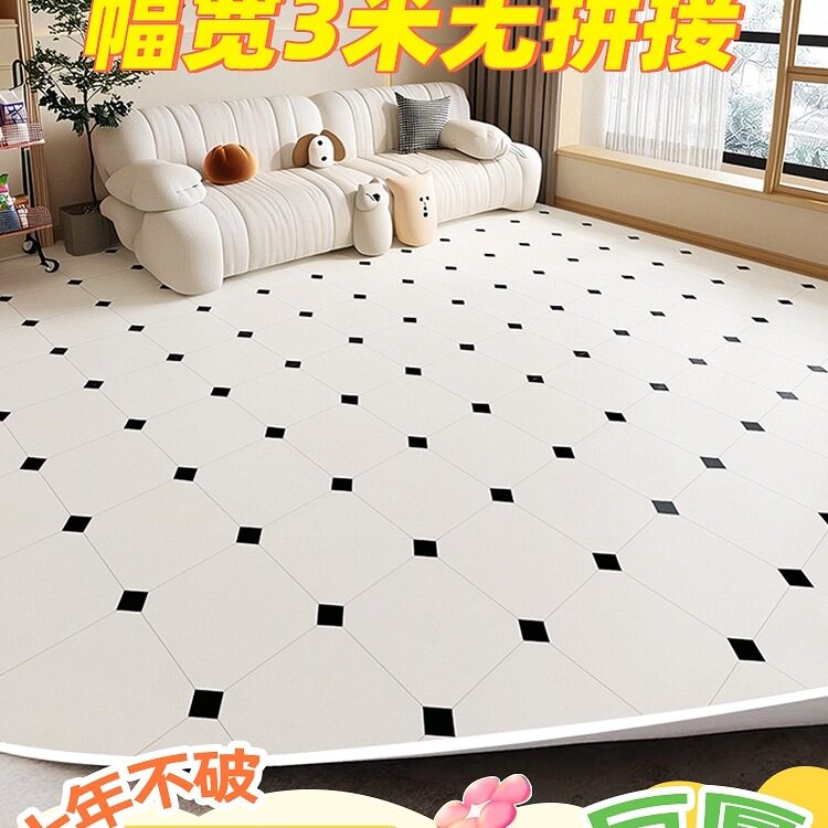 家用地板革水泥地直接铺防水防滑加厚耐磨地板塑胶地板贴地面地胶