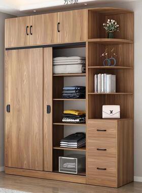 衣柜用DPO易卧室推拉型门简家组装大容量出租屋柜子小户收纳柜大