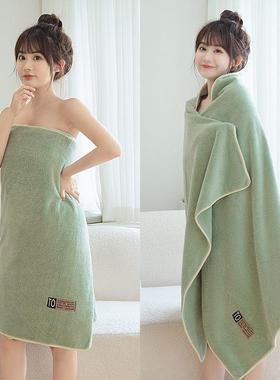 毛男巾柔软水吸大浴巾女成人柔QNV软速干洗澡巾家掉用可裹巾不毛