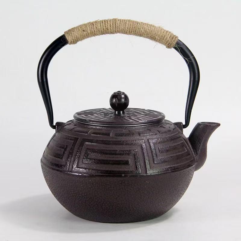 120带ml铁茶壶复古过滤网日式煮水泡茶用养生家0铸1200ml方铁壶茶