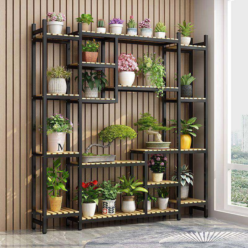 花架木实铁外阳台室架多层花店展示架落地式多肉室内家HWK用艺置,鲜花速递/花卉仿真/绿植园艺,其它园艺用品,淘宝优惠券,粉丝福利购,淘宝优惠卷