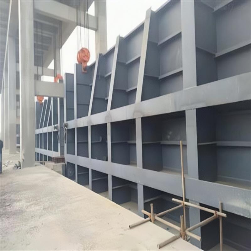 钢制闸门机GER门一体式渠钢闸手门动电动水钢闸门平道面定库轮钢