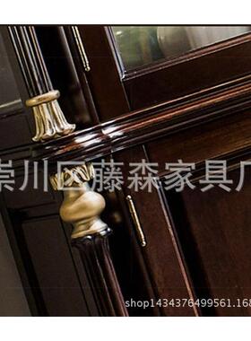 美式新古典柜复酒古描金客酒柜饰储物OUS柜法式雕花厅酒柜装柜