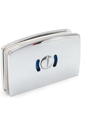 锌合金玻璃门带钩指示锁璃浴房卫WIA生办公室隔断单双间淋门玻锁