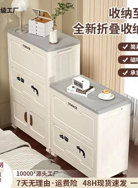 翻盖衣服收纳箱折叠带滑轮具玩服被子衣TH-10776防潮整箱大容量储