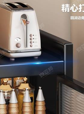 家落地式碗碟收纳置物架用台尘碗柜储物分层多功能收面纳LOY防架