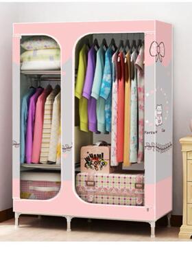 全封闭布架艺简衣易布柜钢组装钢管加NHD粗加约固简现代经济型大