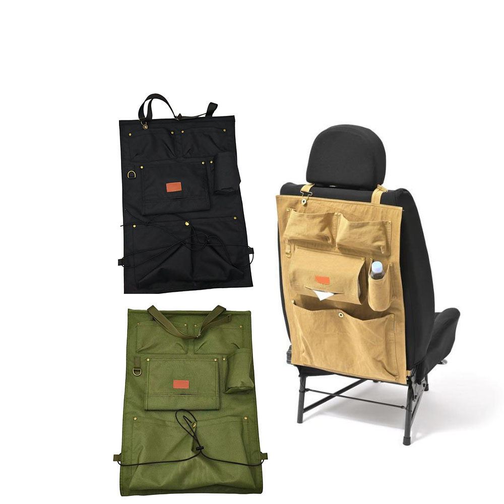 日式多功能车载椅背收纳挂袋
