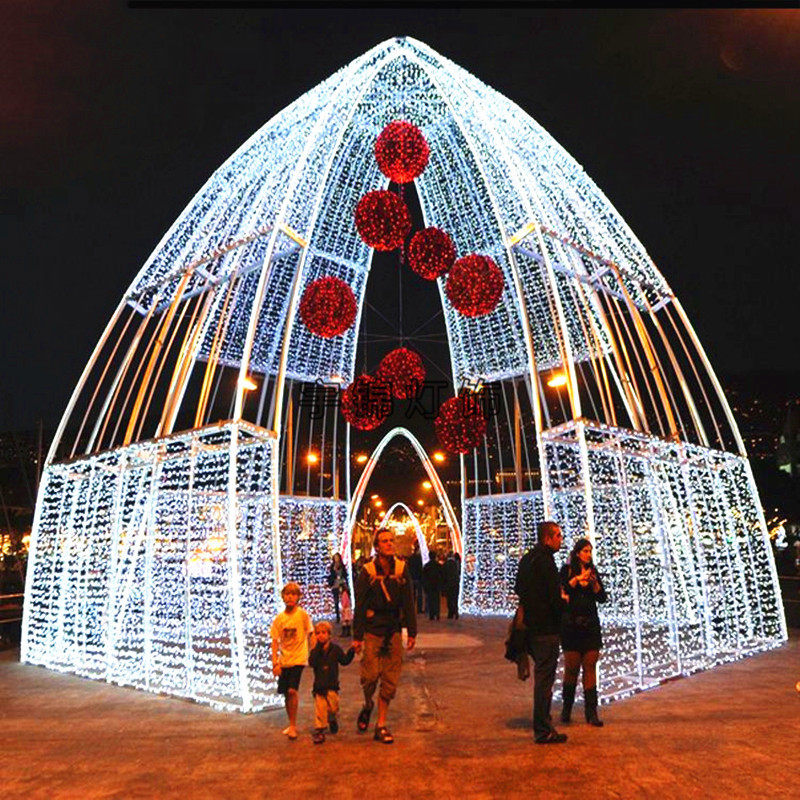 LED亭子造型灯梦幻灯光节造型灯音符水母造型灯户外装饰灯