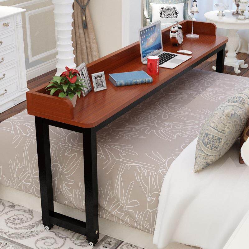 餐桌床上桌跨床移动书桌推拉电脑桌卧室桌子家用长条桌学习桌