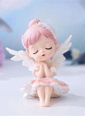 创意简约创意唯美可爱芭蕾舞女孩小摆件女生日礼品新年桌面装饰品