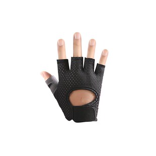 夏季男女骑行半指手套徒步防晒旅游运动户外健身开车透气网面手套