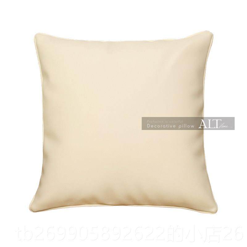 正品2025橙新款发色靠皮质抱枕套不含芯沙客厅靠垫靠背轻奢高级感