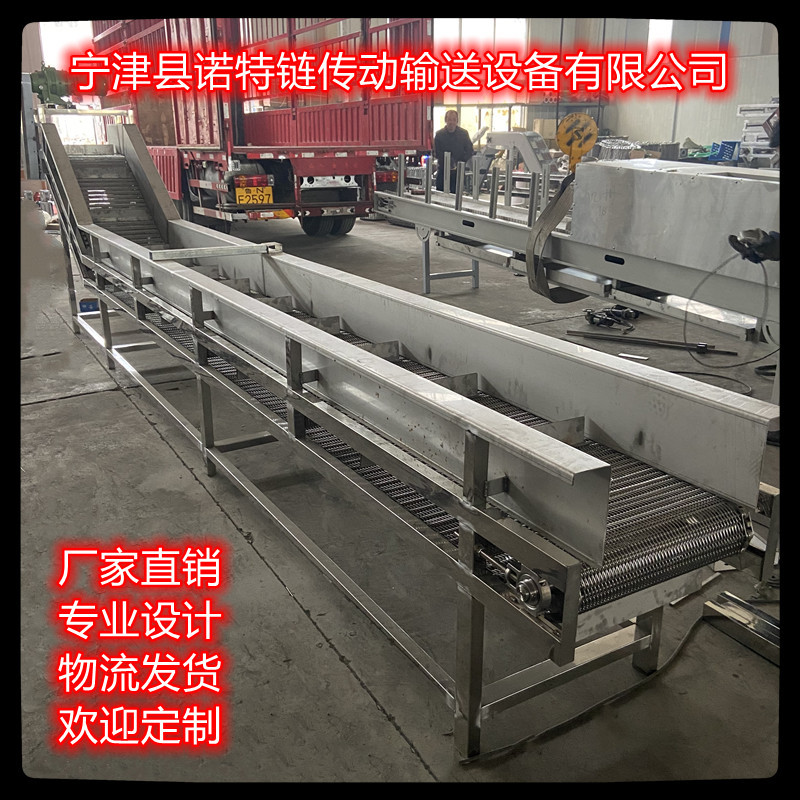 重型链板输送机烘干机清洗机网带提升机皮带输送机热缩机转弯机图片