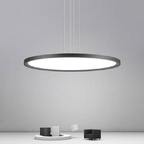 现代简约led餐厅吊灯北欧设计师圆形极简吧台卧室书房办公室灯具