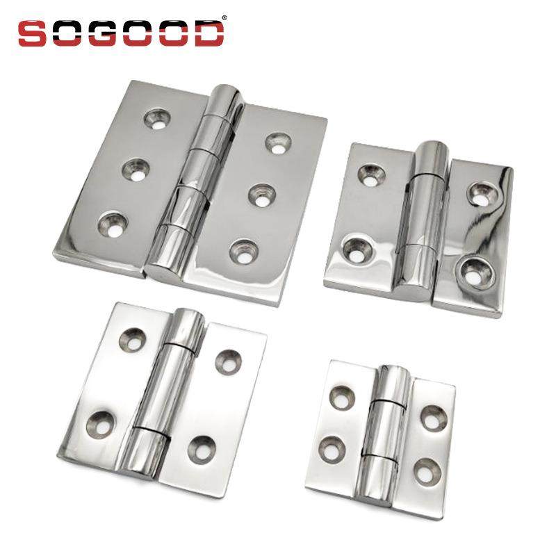 不锈钢承重合页 50*50*5蝶形铰链 HHSZ50孔距35*20铰链