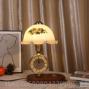 高档欧式民国台灯美式覆古厅书房卧室床头灯电老上客表海新中式充
