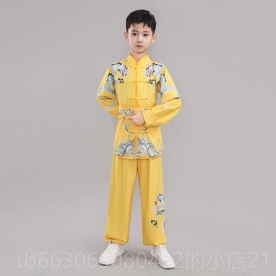 高档儿童武术服练功服级比赛考出演男女童团服体武术表演服龙凤太