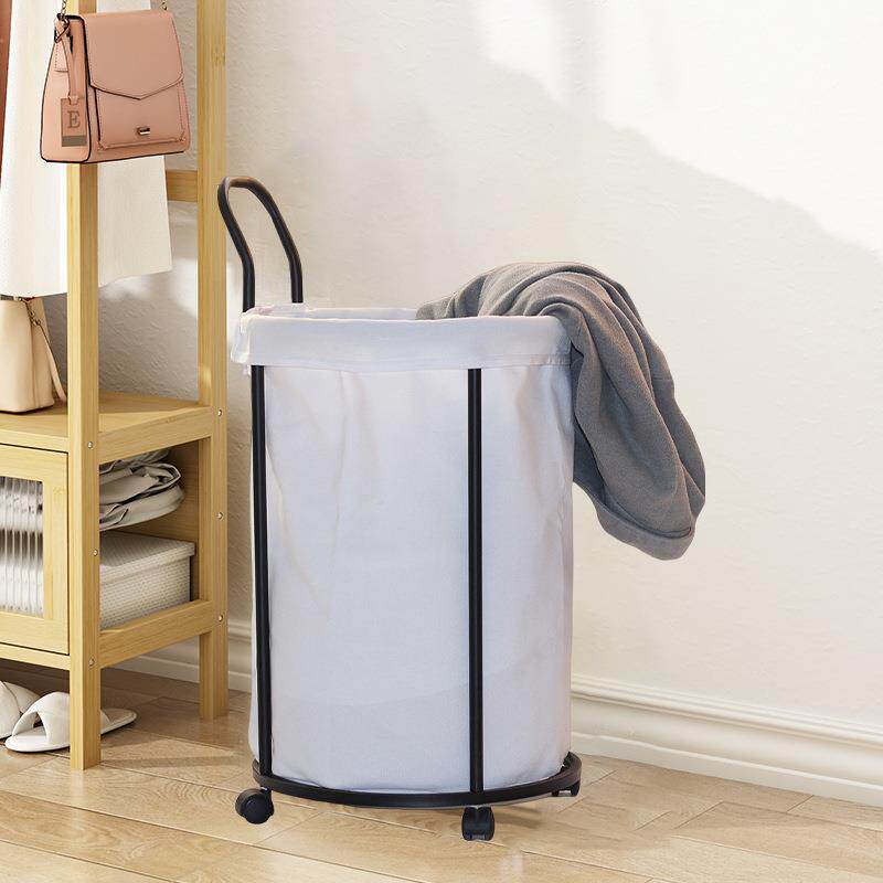 家用大容量脏衣篓脏衣服框大号可拆卸洗衣篮脏衣篮金属布艺收纳筐