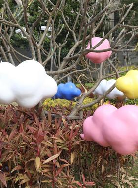 仿真云朵摆件玻璃钢彩绘云彩雕塑户外大型商场婚庆园林景观装饰品