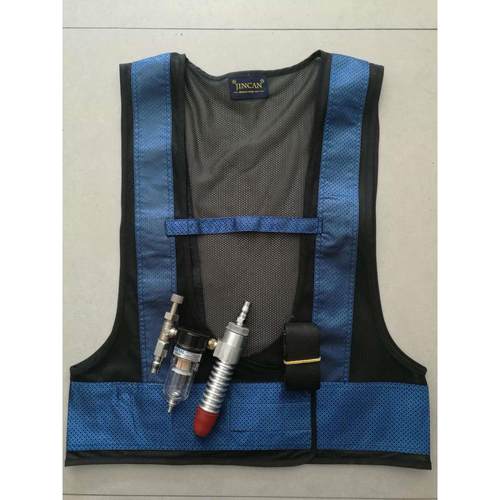 央视我爱发明的 冷却空调马甲 空调背心涡流管降温背心 铝合金