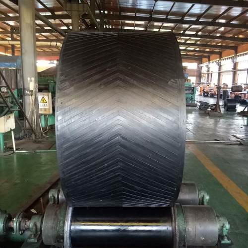 花纹皮带人字花纹输送带尼龙橡胶带 650*10mm厚花纹传送带