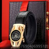 自动扣纯牛皮个保性潮流腰百搭带简约带时尚 新款 竞霸罗真皮皮男士