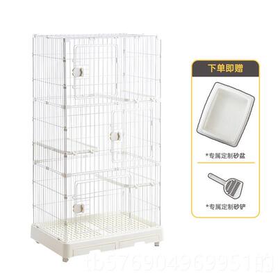 新款HAK子E咔猫舍黑猫屋家用室内猫砂猫窝小户型不占盆地猫笼猫咪