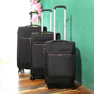 帆布行李箱男20拉杆箱女旅行箱大容量耐用结实牛津布密码皮箱子24