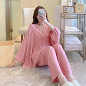 超薄春秋天套装 2023年新款 家居服 长裤 夏季 网红爆款 棉绸睡衣女长袖