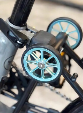 台湾HH适用于brompton小布自行车配件改装铝合金推行货架易行轮