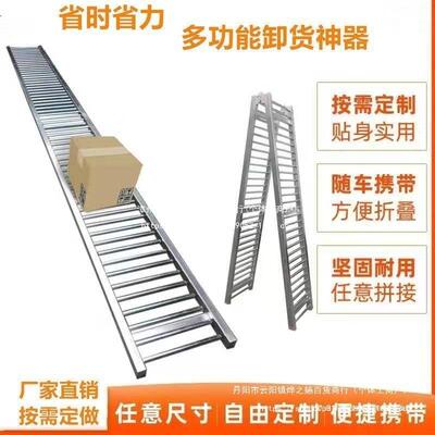 携滑筒带式小型无动力滚卸货滑梯流水线滚线台托辊卸GOW货道见筒