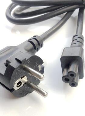 KCK标S电字线韩规韩韩式IJC三插品尾梅花尾源机箱主机插头线