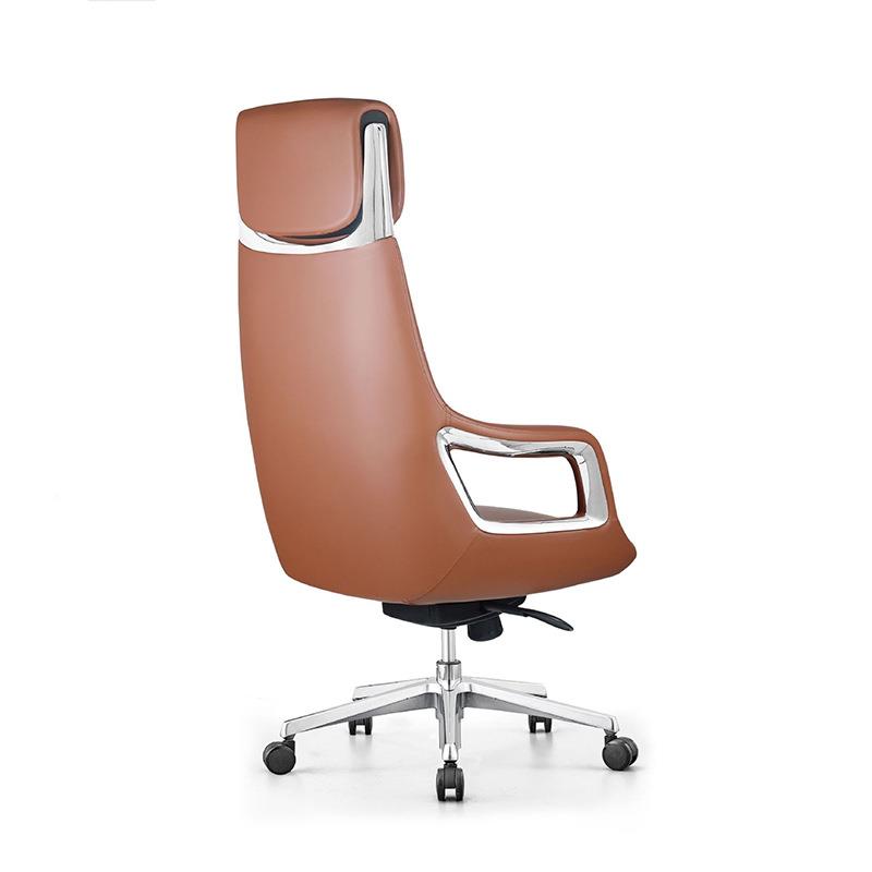 办室电脑椅轻奢体金属旋转靠背PY-18班员职老公板办公椅人工学