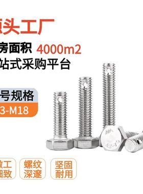 304不锈钢GB1.1外六3角尾部带139孔螺铅封超长丝M保险孔螺栓M3-8