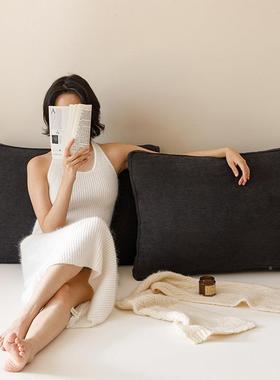 躺立体大靠背床头靠垫xfc24091软包灯芯绒半组合面可靠包护腰枕飘