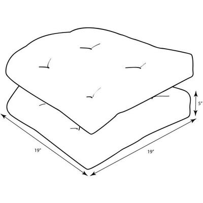 户外椅垫室外凳子阳泼台单人防椅子水可拆子洗绑带高密度HZWK004